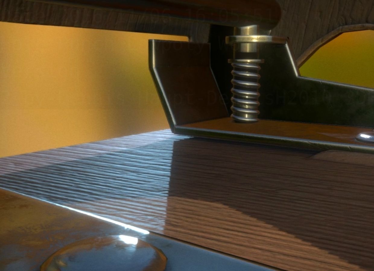 Hole Punch Wood Version 2 Rigged And Animated - Gameready - PBR Low-poly 3D model_27