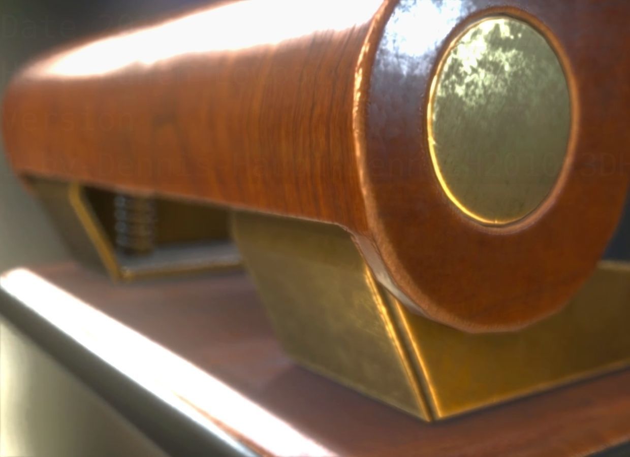 Hole Punch Wood Version 1 Rigged And Animated - Gameready - PBR Low-poly 3D model_56