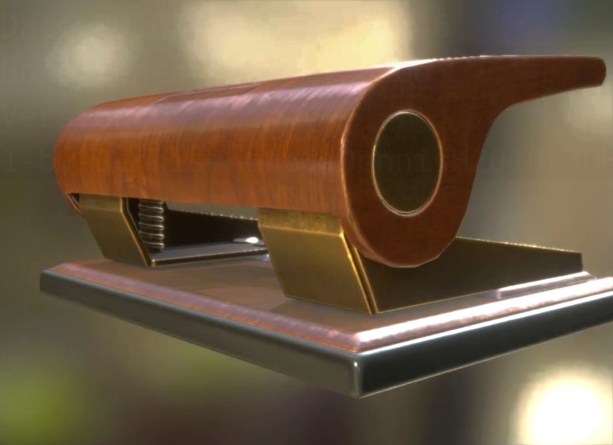 Hole Punch Wood Version 1 Rigged And Animated - Gameready - PBR Low-poly 3D model_32