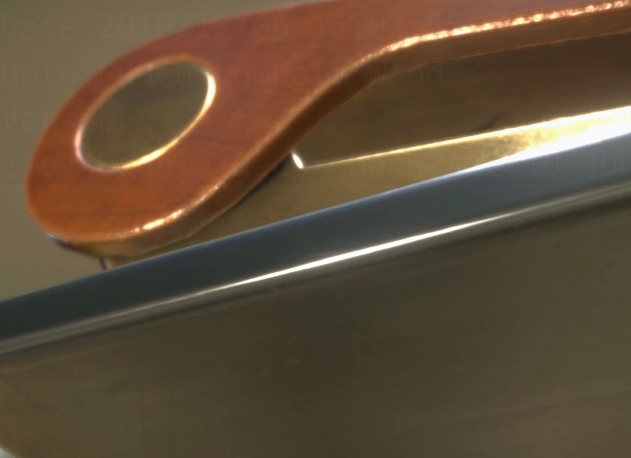 Hole Punch Wood Version 1 Rigged And Animated - Gameready - PBR Low-poly 3D model_37