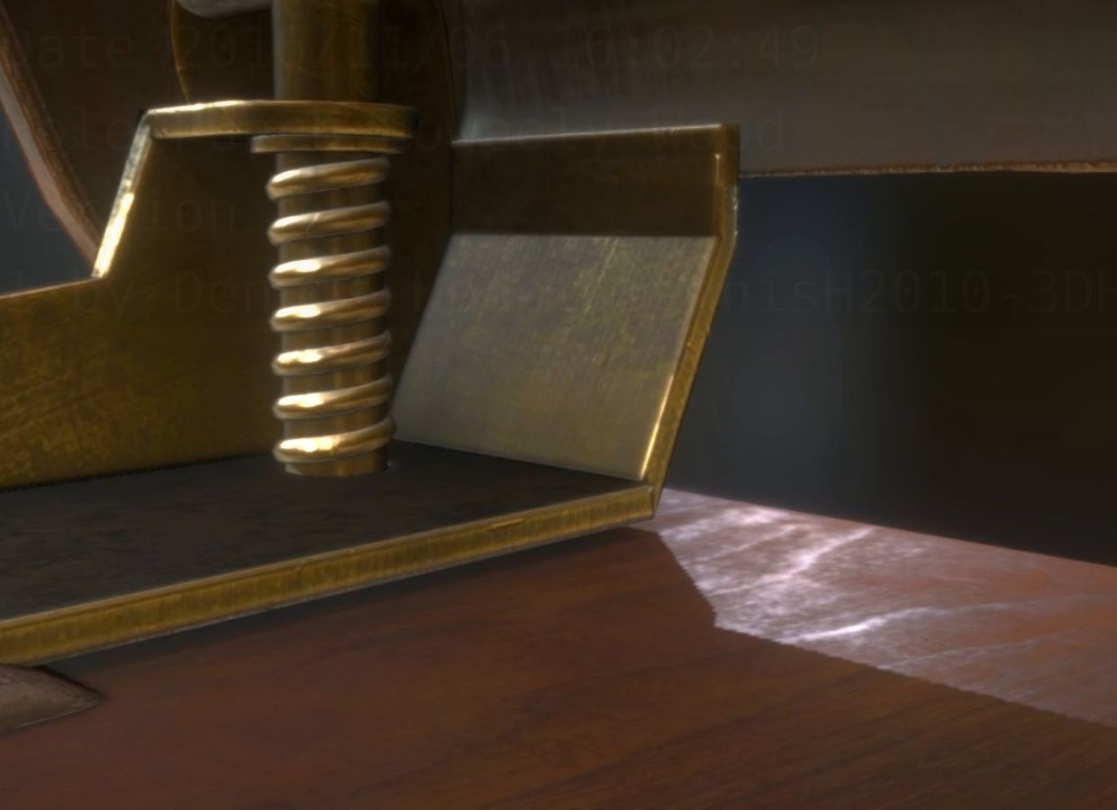 Hole Punch Wood Version 1 Rigged And Animated - Gameready - PBR Low-poly 3D model_20