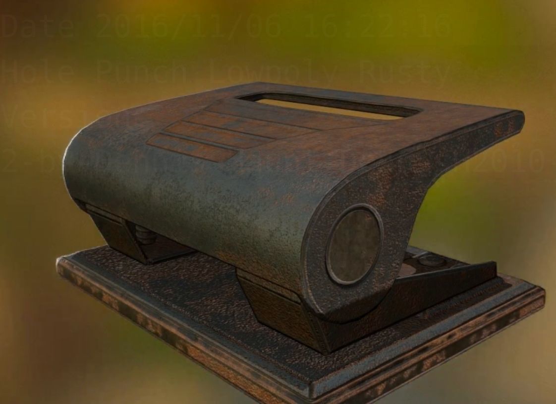 Hole Punch Pack Rigged And Animated  - Gameready - PBR Low-poly 3D model_310