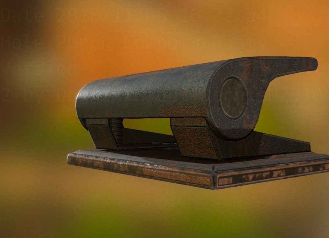 Hole Punch Pack Rigged And Animated  - Gameready - PBR Low-poly 3D model_285