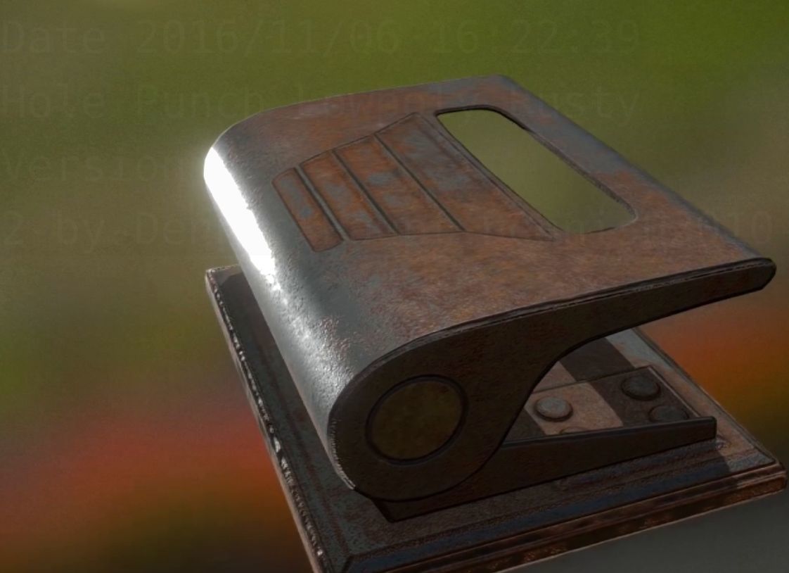 Hole Punch Pack Rigged And Animated  - Gameready - PBR Low-poly 3D model_321