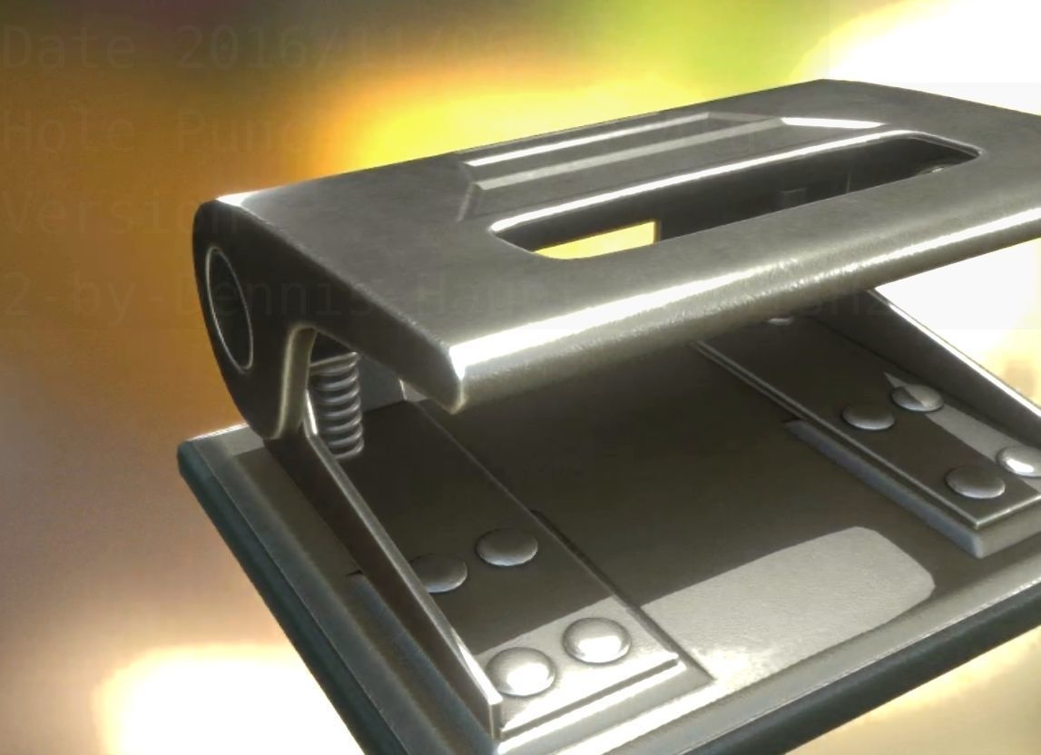 Hole Punch Pack Rigged And Animated  - Gameready - PBR Low-poly 3D model_359