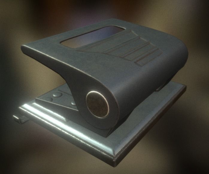 Hole Punch Pack Rigged And Animated  - Gameready - PBR Low-poly 3D model_9