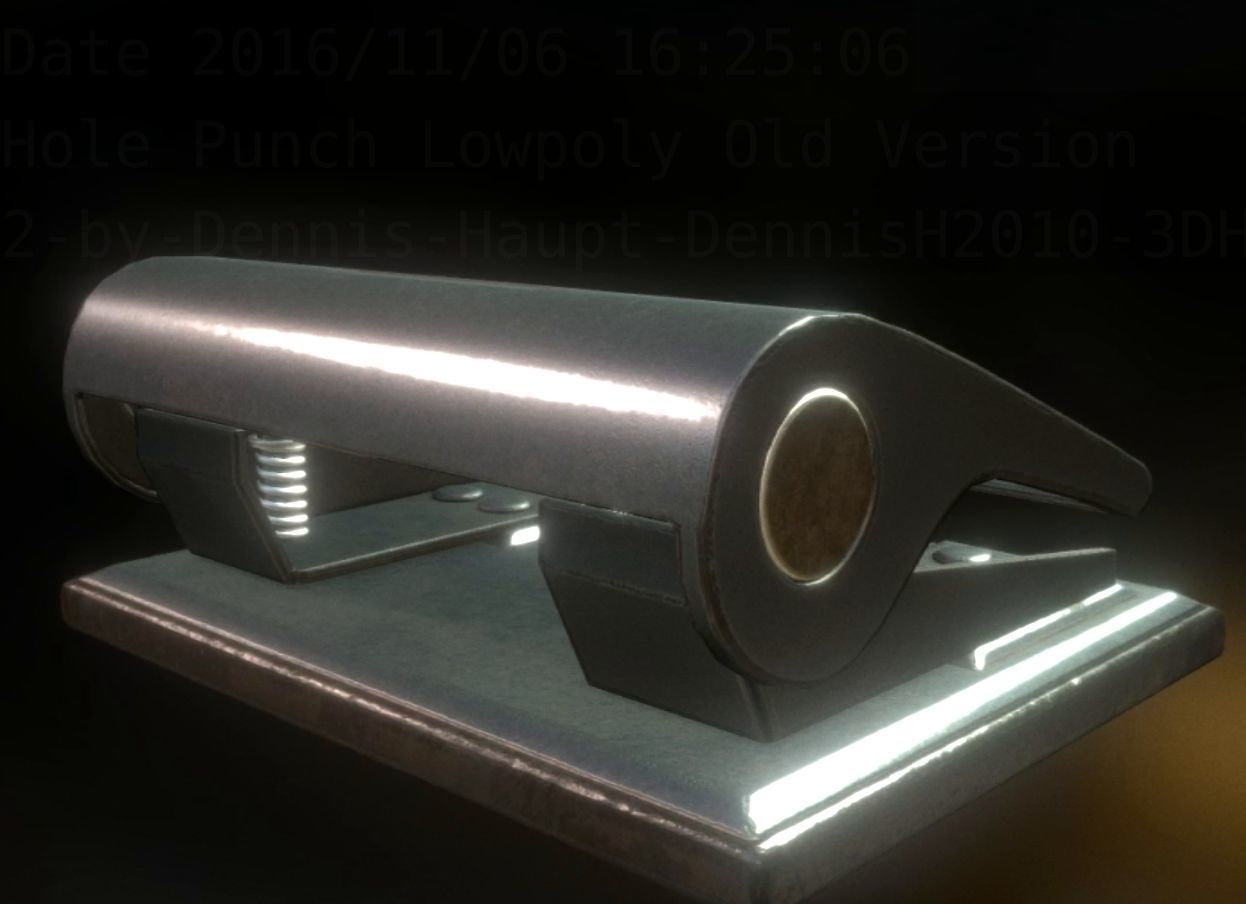 Hole Punch Pack Rigged And Animated  - Gameready - PBR Low-poly 3D model_236