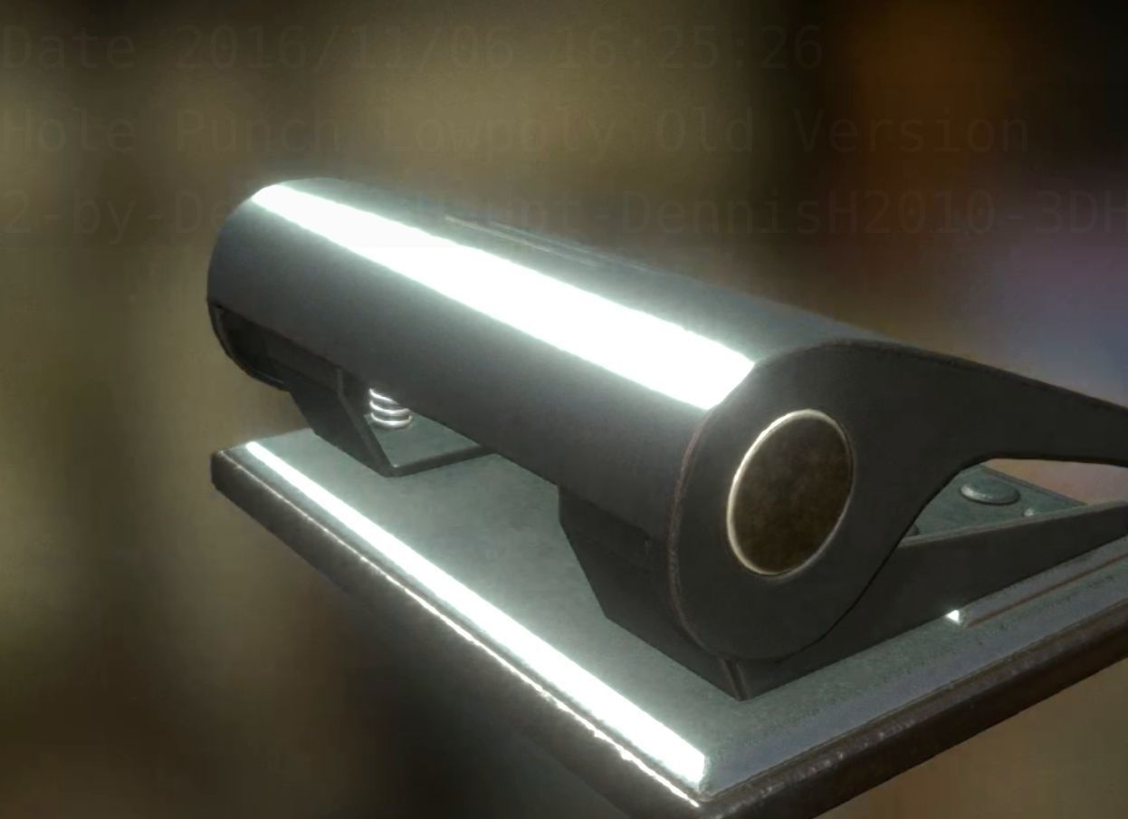 Hole Punch Pack Rigged And Animated  - Gameready - PBR Low-poly 3D model_233