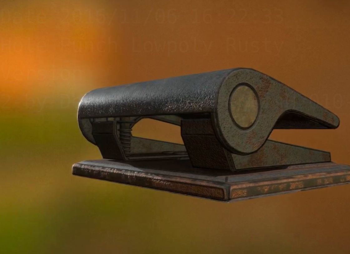 Hole Punch Pack Rigged And Animated  - Gameready - PBR Low-poly 3D model_257