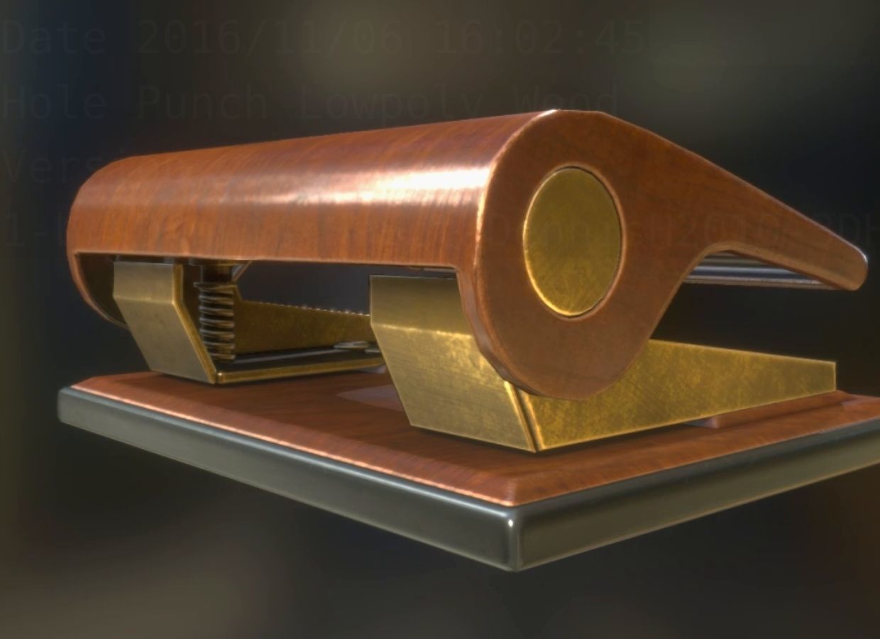 Hole Punch Pack Rigged And Animated  - Gameready - PBR Low-poly 3D model_24