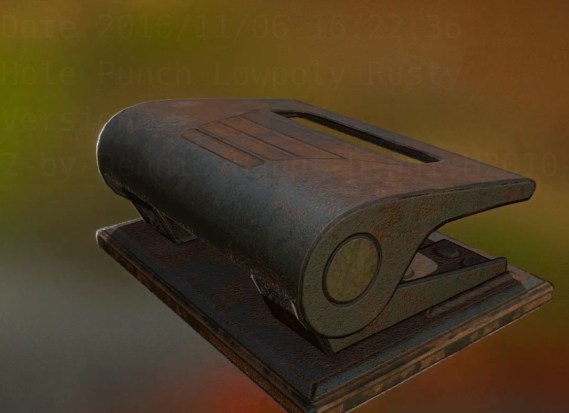 Hole Punch Pack Rigged And Animated  - Gameready - PBR Low-poly 3D model_355