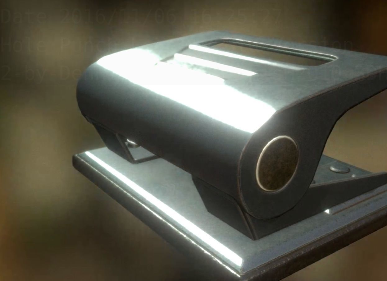 Hole Punch Pack Rigged And Animated  - Gameready - PBR Low-poly 3D model_341
