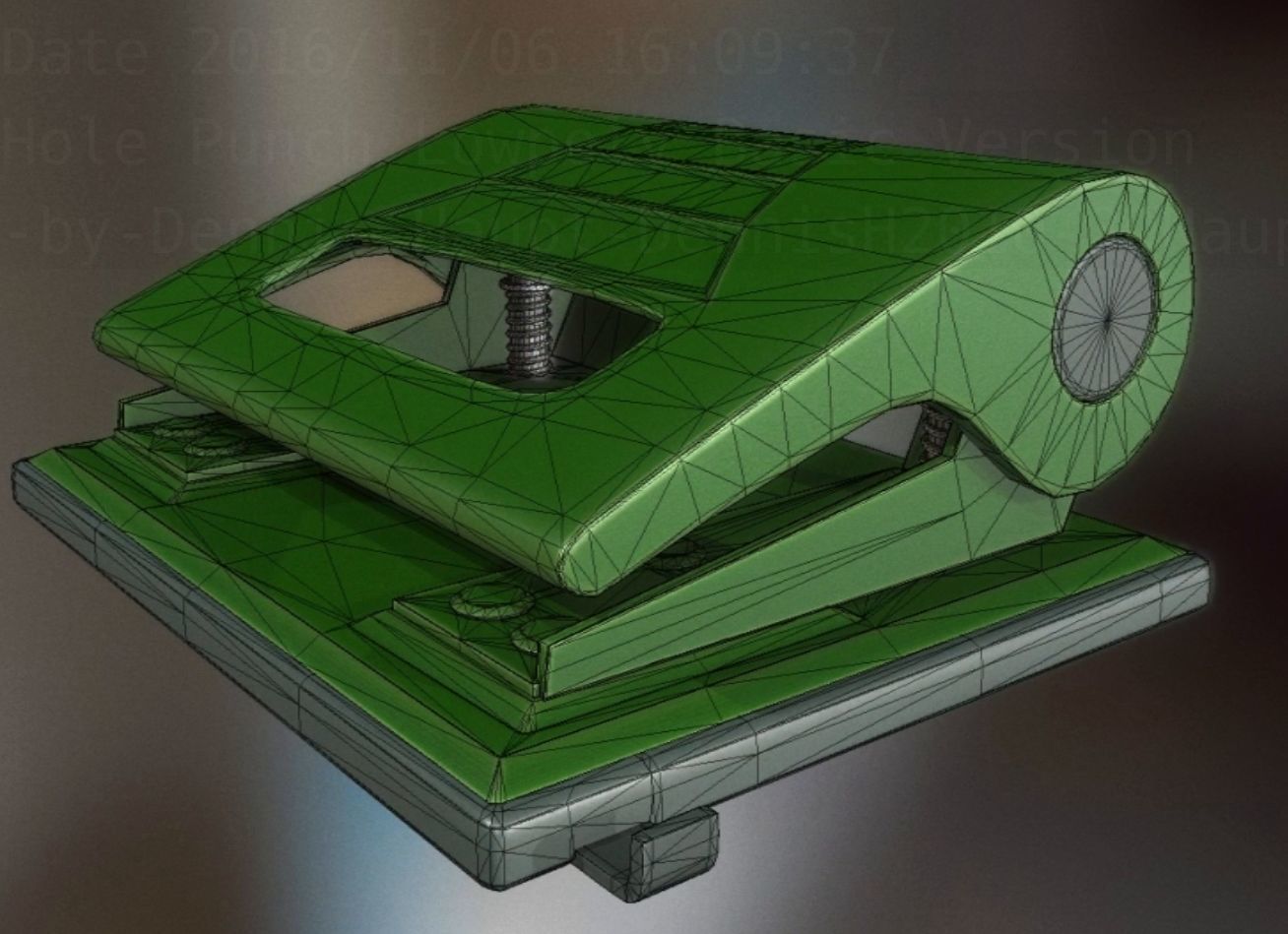 Hole Punch Pack Rigged And Animated  - Gameready - PBR Low-poly 3D model_245