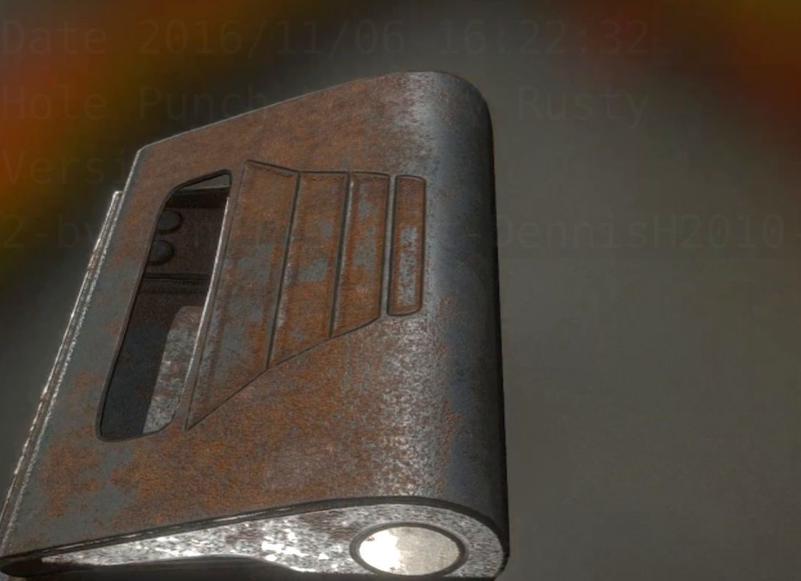 Hole Punch Pack Rigged And Animated  - Gameready - PBR Low-poly 3D model_333