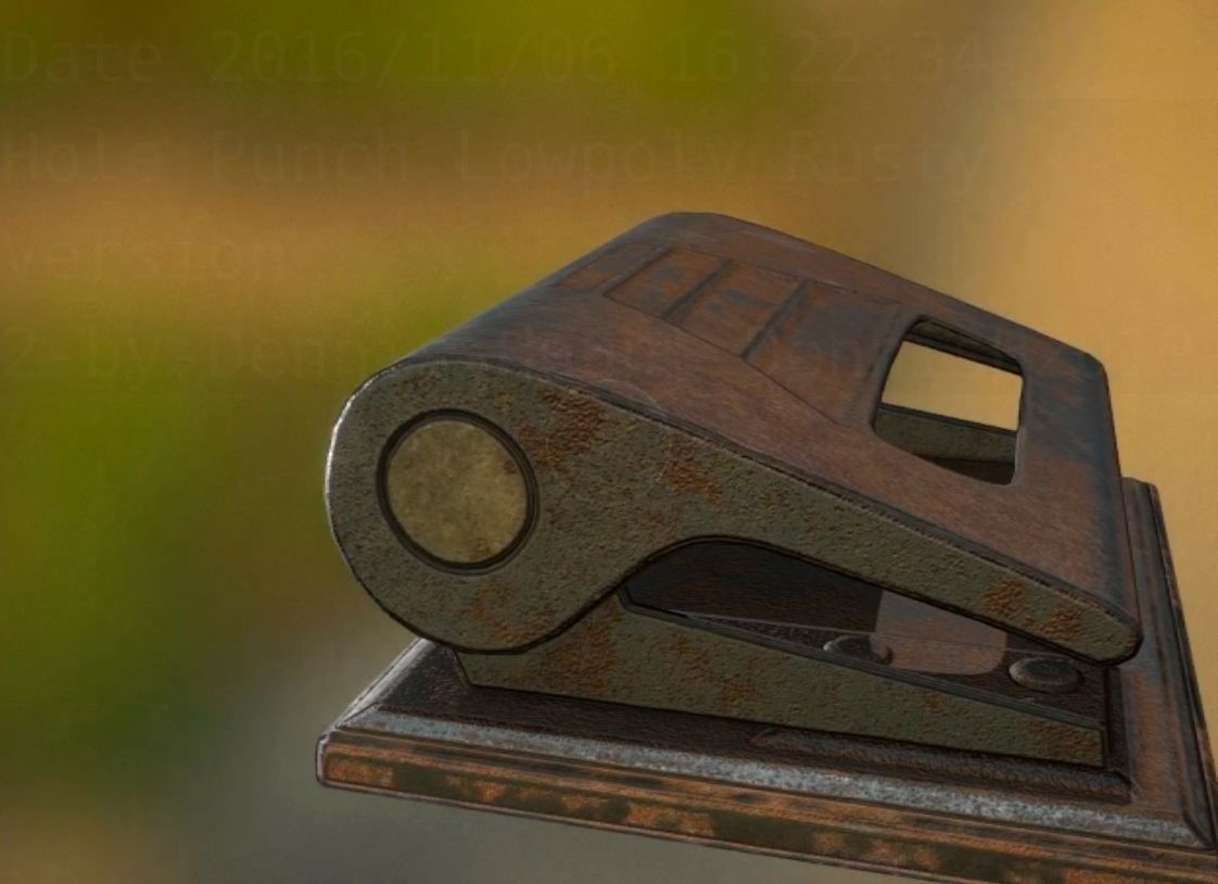 Hole Punch Pack Rigged And Animated  - Gameready - PBR Low-poly 3D model_296