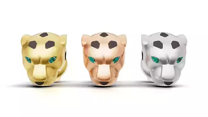 Panther Earring 3D print model