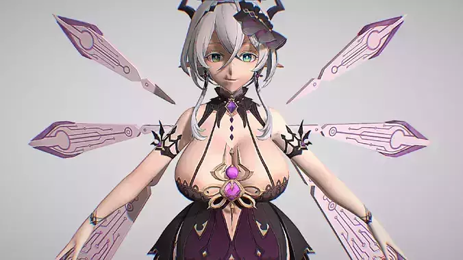 Wheri - Looming Shadow Of Destiny - Eversoul - Anime Girl