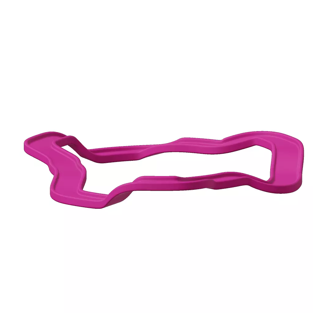 Plastic Exquisite Sports Race Track Toy 3D model_3