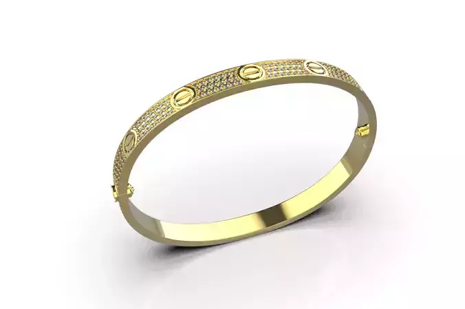 Bracelet Love Paved   cod46