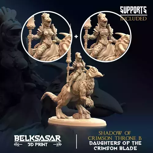 Lance Rider Shadow of Crimson Throne B Nude and Normal