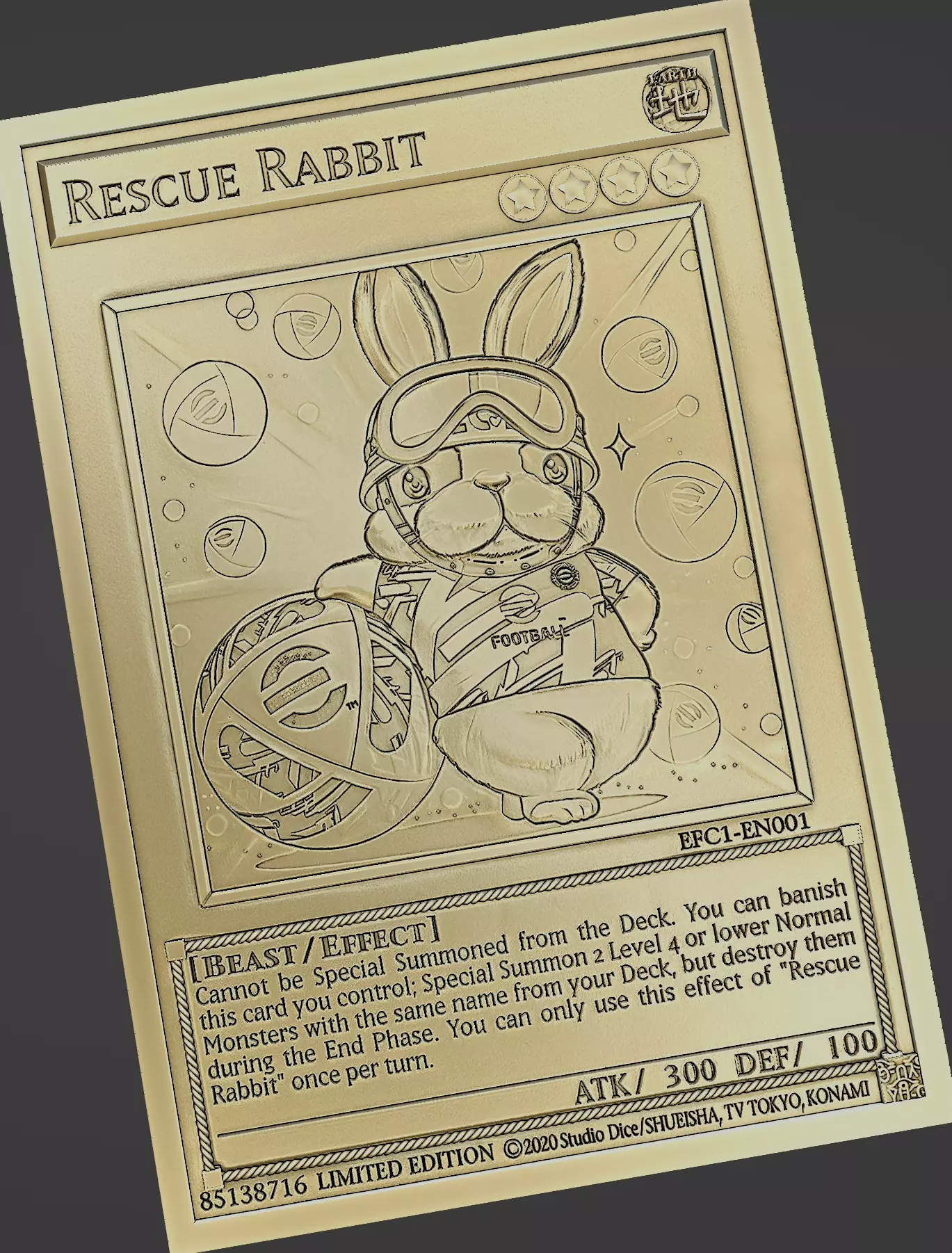 Rescue Rabbit - yu-gi-oh Free 3D print model