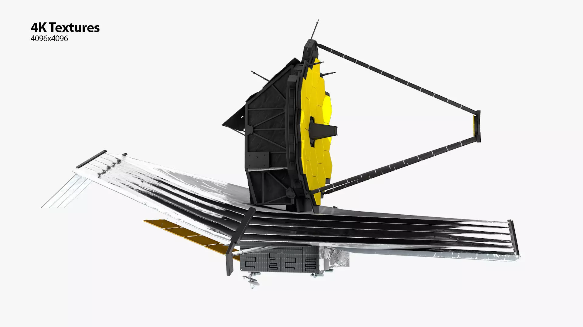 James Webb Space Telescope 3D Model for Element 3D And Cinema 4D 3D model_3