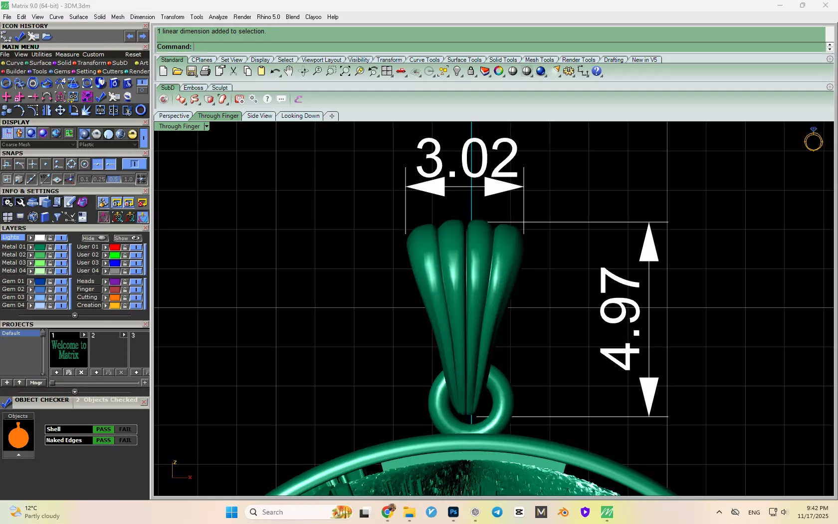 Earth Pendant Model 3D print model_13