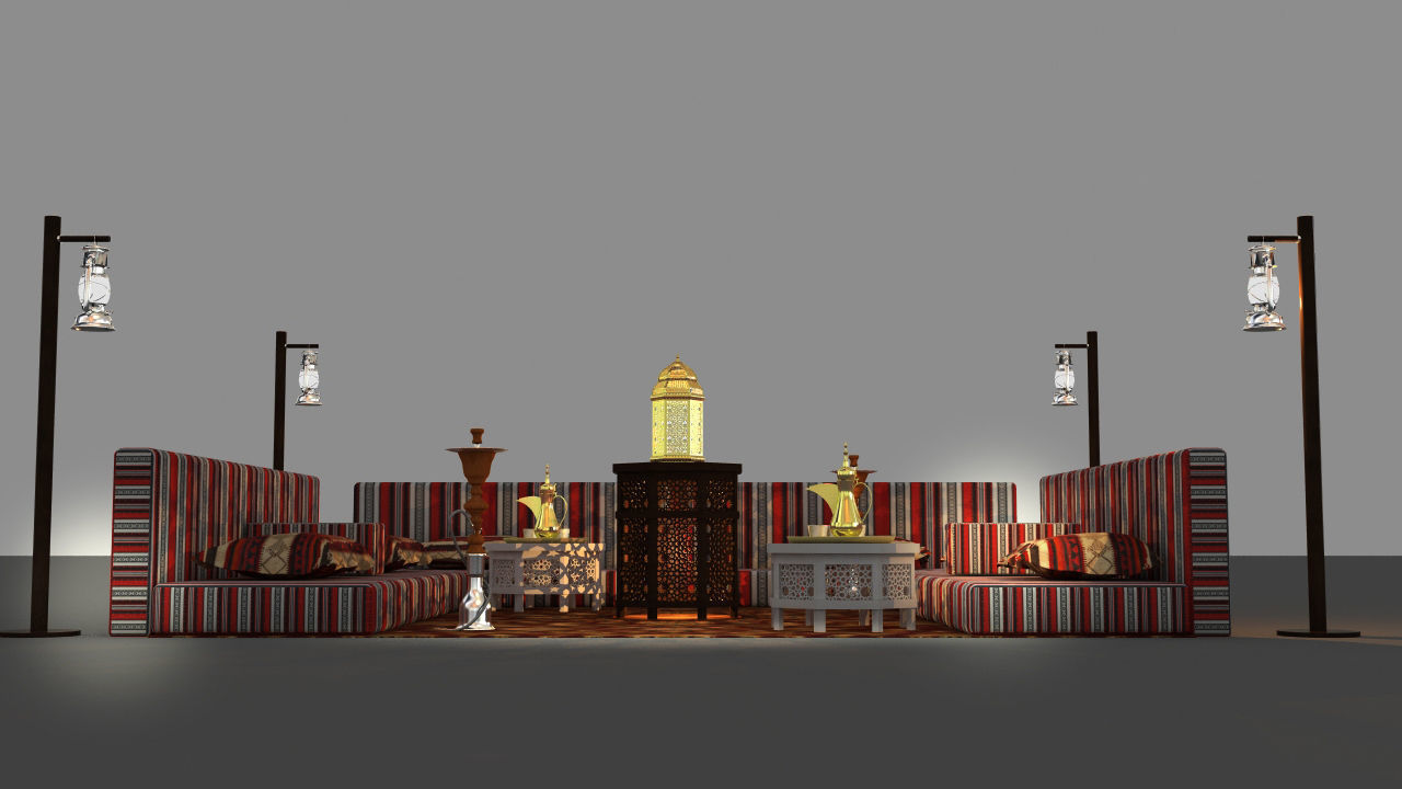 Arabic Seating 2 3D model_1