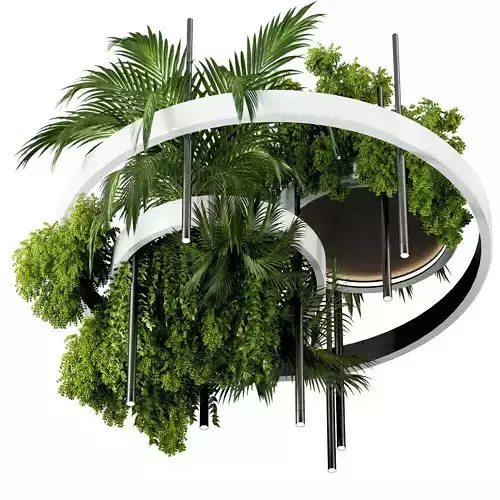 Indoor plants-Hanging plants set-23 3D model