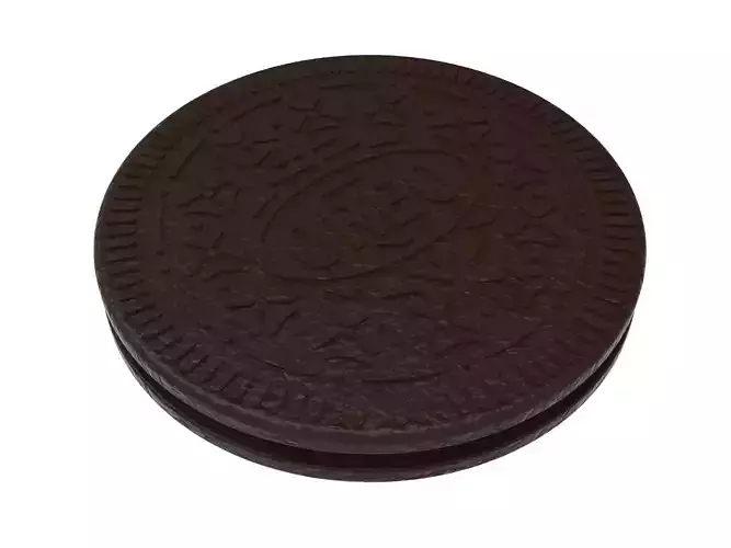Oreo Biscuit 3D CAD Model -Realistic Cookie Design 