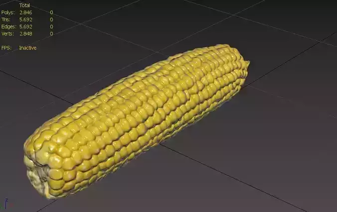 Corn  M03 Low-poly 3D model 3