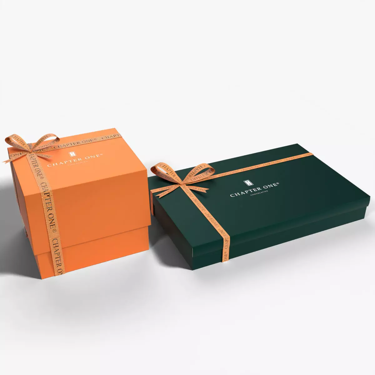 Chocolate Box Set with Ribbon Packaging 3D model