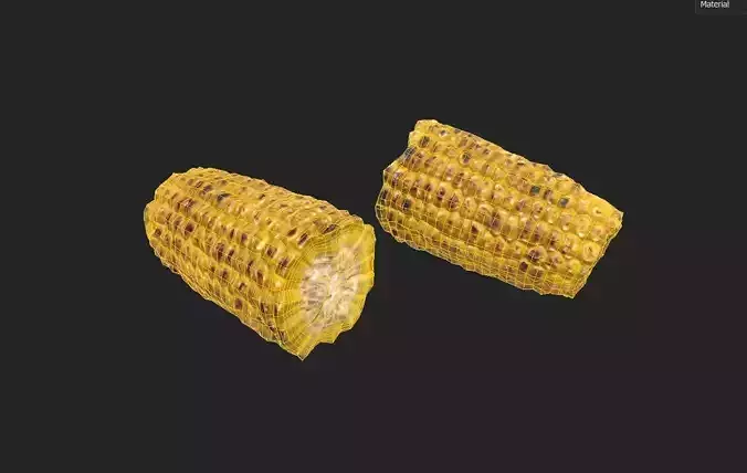 Corn  M06 Low-poly 3D model 2