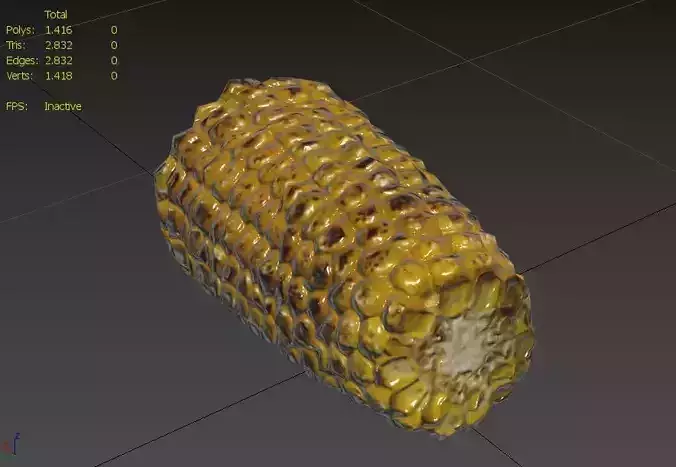 Corn  M06 Low-poly 3D model 3