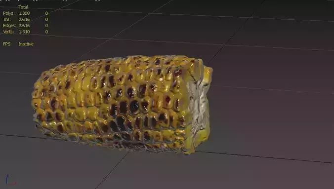 Corn  M07 Low-poly 3D model 3