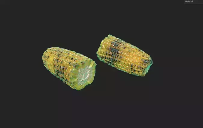 Corn  M07 Low-poly 3D model 2