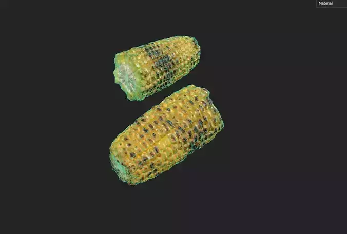 Corn  M07 Low-poly 3D model 7