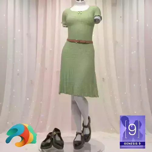 Soft Ruffle Outfit for Genesis 9