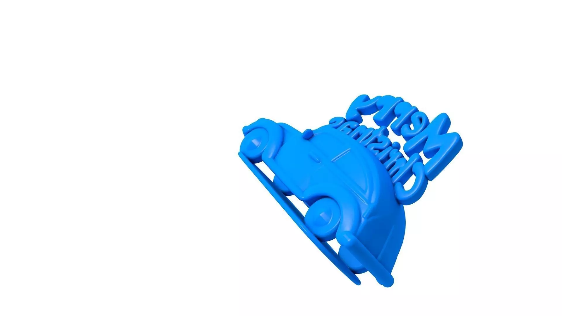 merry christmas - merry christmas stl  3D print model_1