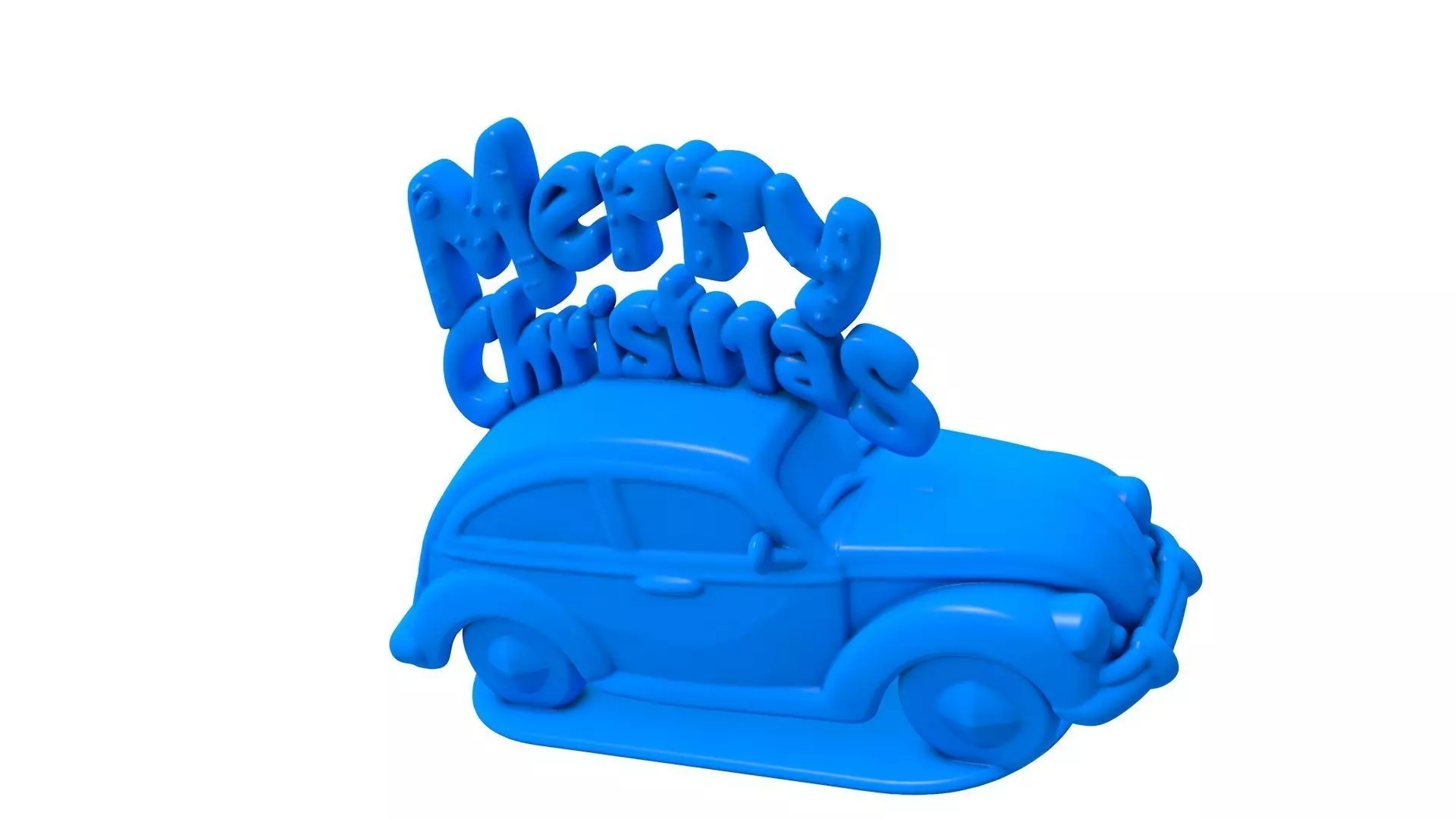 merry christmas - merry christmas stl  3D print model_2