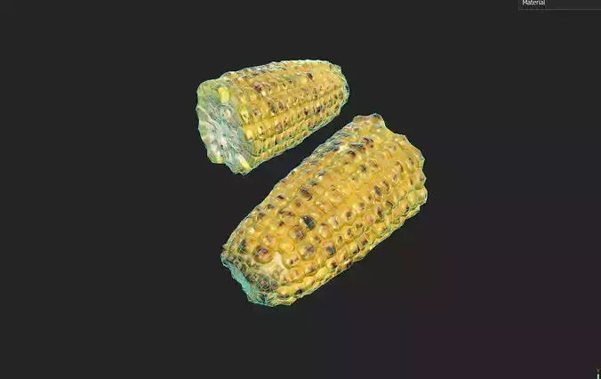 Corn  M08 Low-poly 3D model 2