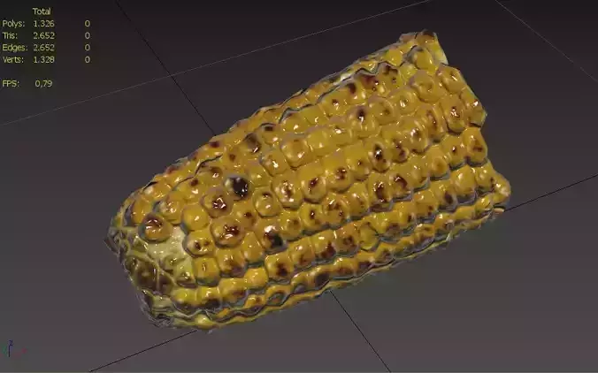 Corn  M08 Low-poly 3D model 3