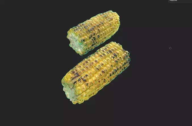 Corn  M10 Low-poly 3D model 7