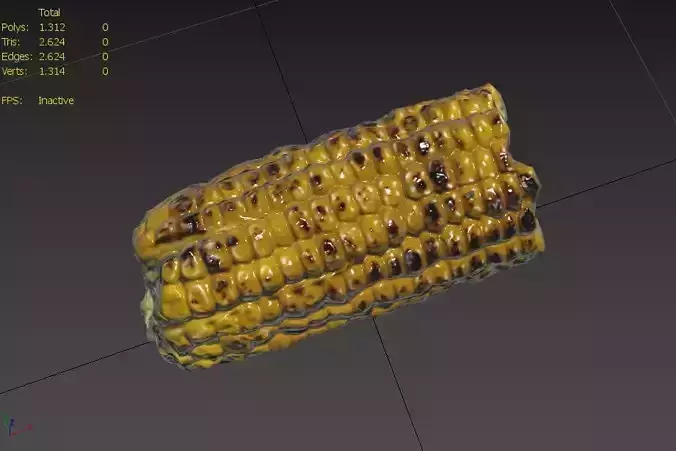 Corn  M10 Low-poly 3D model 3