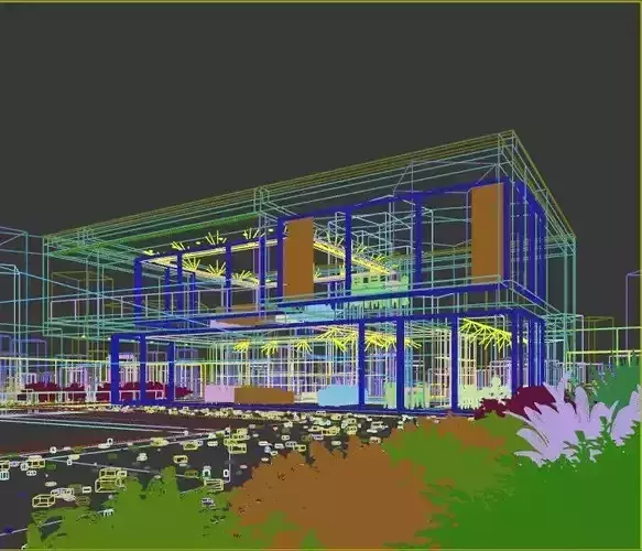 The Garden Pavilion Villa - A Modern Architectural  3D model 4