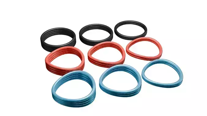 Set of 9 printable rings