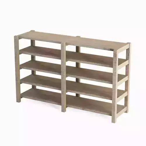 Long Pottery Shelf 02