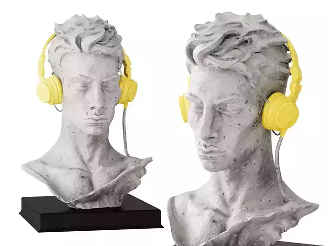 Abstract DJ Man Sculpture