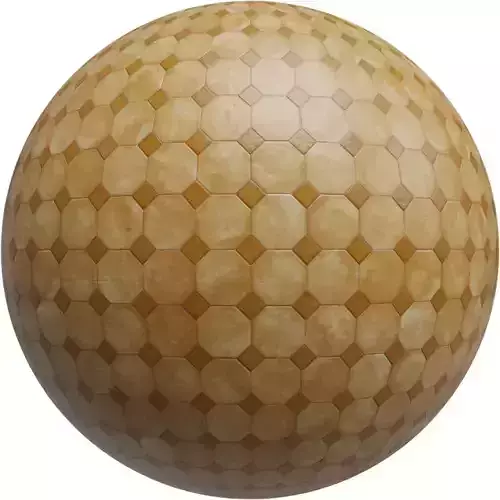 Vintage Octagon Tile Floor PBR Texture