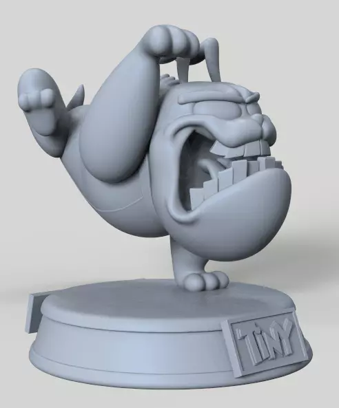 TINY BULLDOG FROM TOM AND JERRY-PARTS AND COMPLETE 3D print model_20